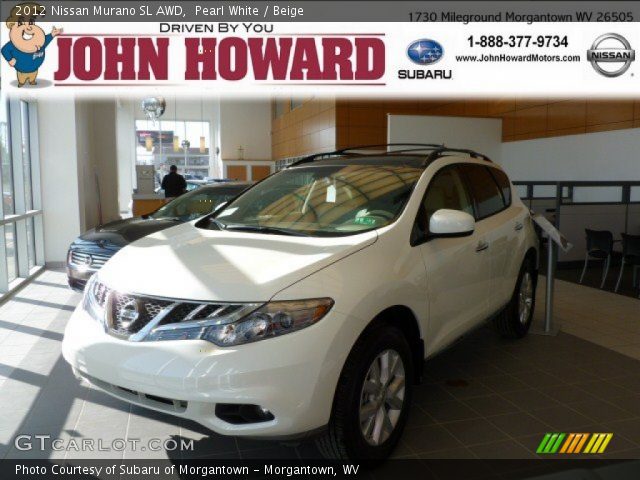 2012 Nissan Murano SL AWD in Pearl White