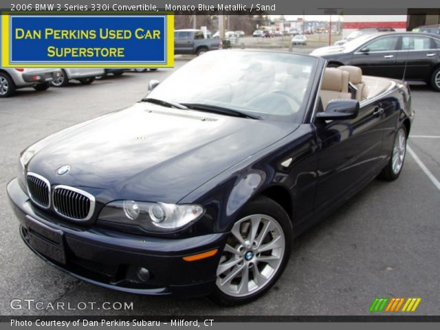 2006 BMW 3 Series 330i Convertible in Monaco Blue Metallic