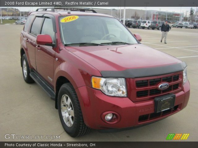 2008 Ford Escape Limited 4WD in Redfire Metallic