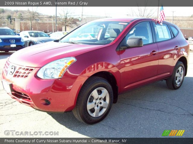 2009 Nissan Rogue S AWD in Venom Red