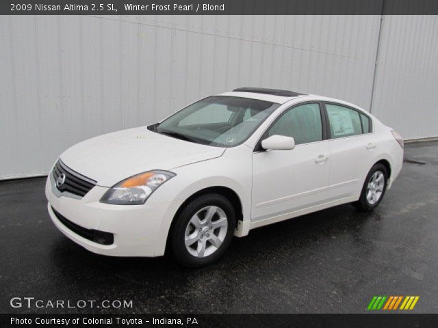 2009 Nissan Altima 2.5 SL in Winter Frost Pearl