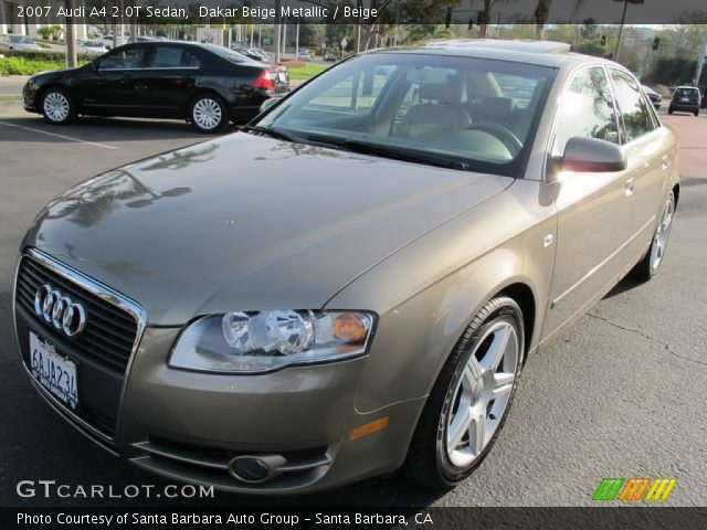 2007 Audi A4 2.0T Sedan in Dakar Beige Metallic