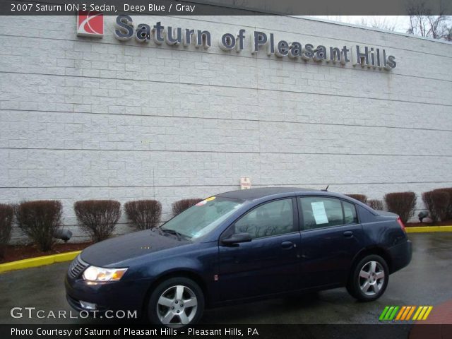 2007 Saturn ION 3 Sedan in Deep Blue