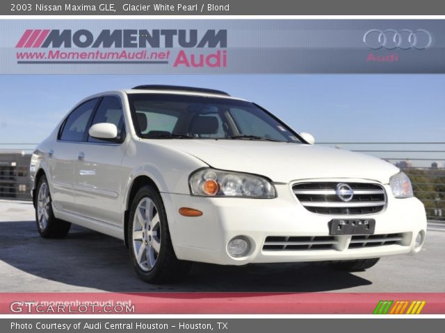 2003 Nissan Maxima GLE in Glacier White Pearl