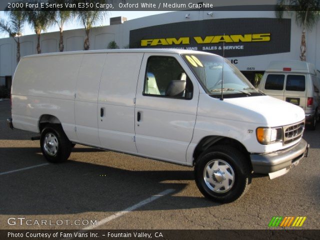 2000 Ford E Series Van E350 Cargo in Oxford White