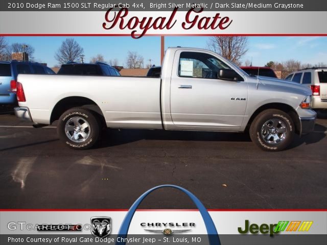 2010 Dodge Ram 1500 SLT Regular Cab 4x4 in Bright Silver Metallic