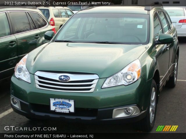 2012 Subaru Outback 2.5i in Cypress Green Pearl