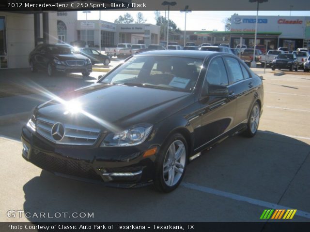 2012 Mercedes-Benz C 250 Sport in Black