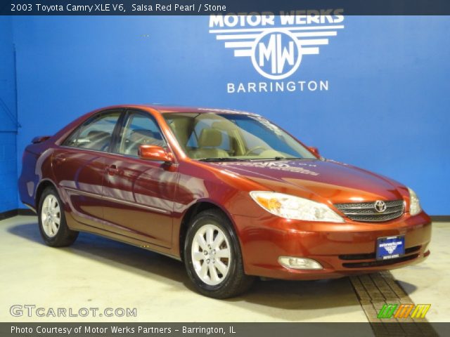 2003 Toyota Camry XLE V6 in Salsa Red Pearl