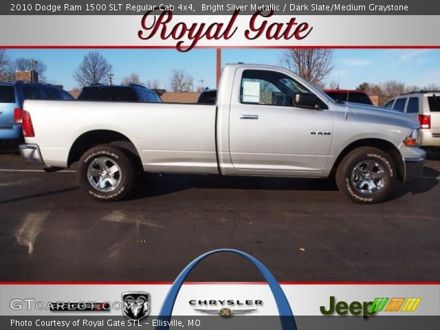 2010 Dodge Ram 1500 SLT Regular Cab 4x4 in Bright Silver Metallic