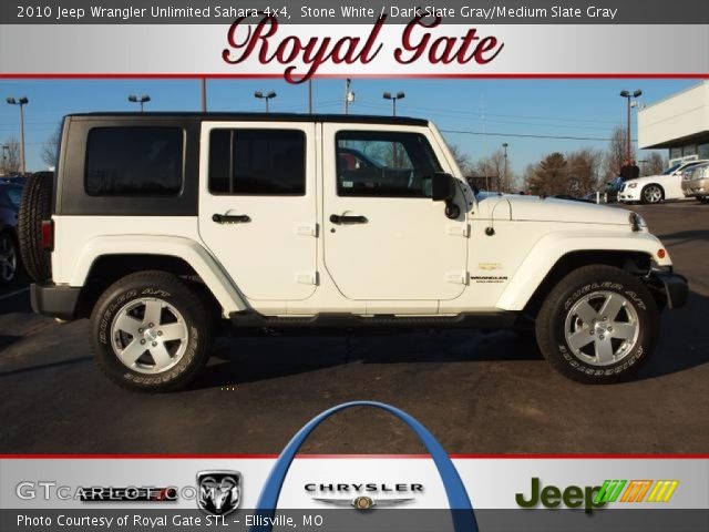2010 Jeep Wrangler Unlimited Sahara 4x4 in Stone White