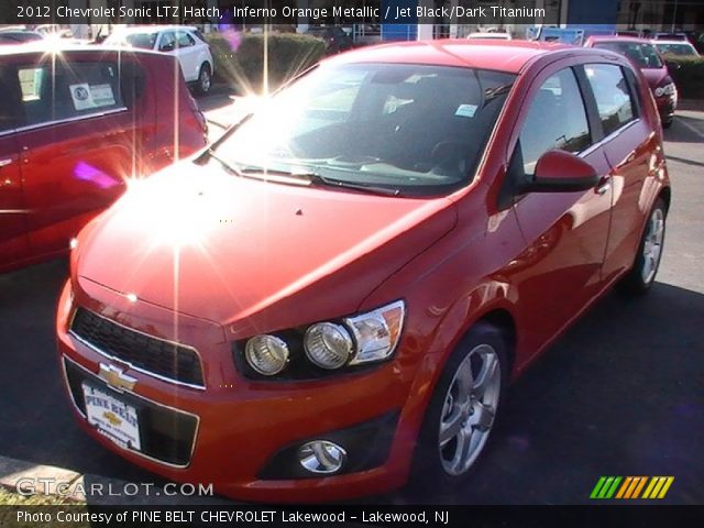 2012 Chevrolet Sonic LTZ Hatch in Inferno Orange Metallic