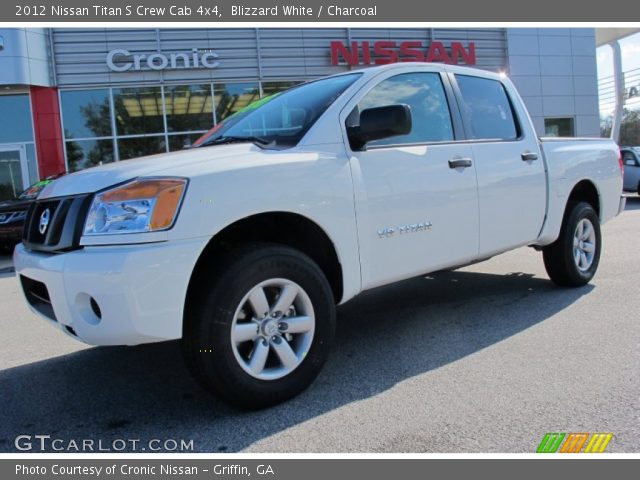 2012 Nissan Titan S Crew Cab 4x4 in Blizzard White