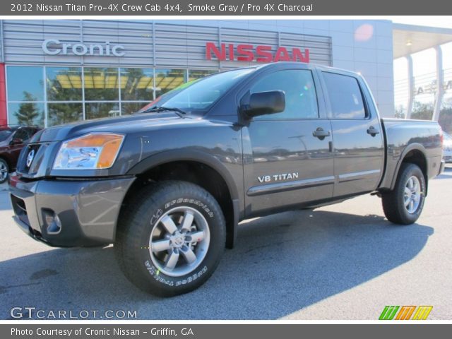 2012 Nissan Titan Pro-4X Crew Cab 4x4 in Smoke Gray
