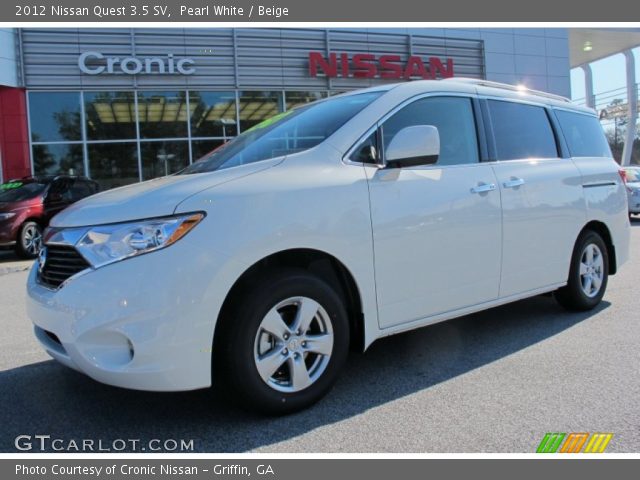 2012 Nissan Quest 3.5 SV in Pearl White