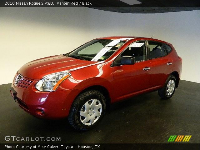 2010 Nissan Rogue S AWD in Venom Red