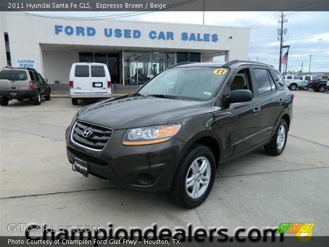 2011 Hyundai Santa Fe GLS in Espresso Brown