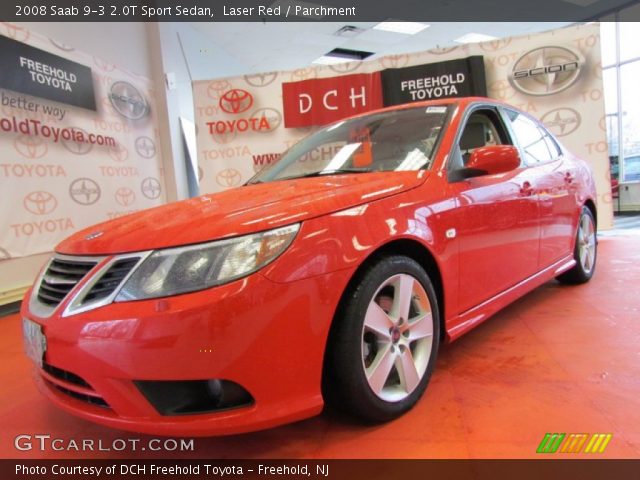 2008 Saab 9-3 2.0T Sport Sedan in Laser Red