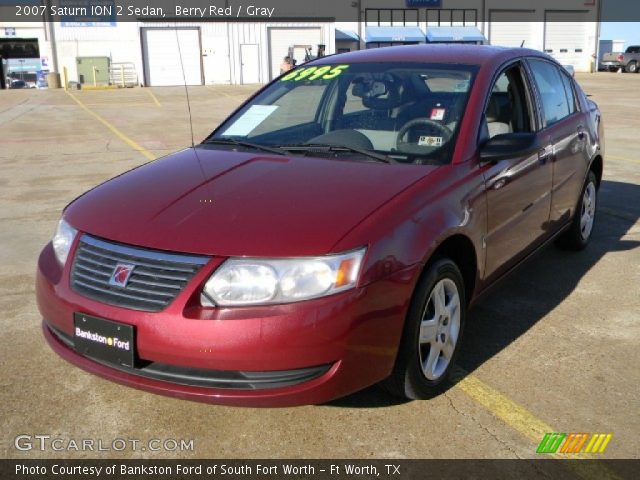 2007 Saturn ION 2 Sedan in Berry Red