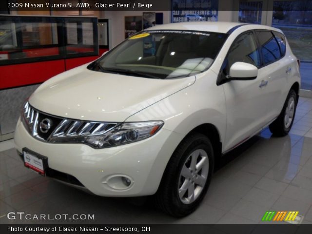 2009 Nissan Murano SL AWD in Glacier Pearl