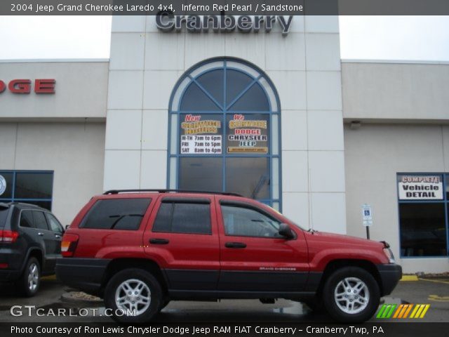 2004 Jeep Grand Cherokee Laredo 4x4 in Inferno Red Pearl