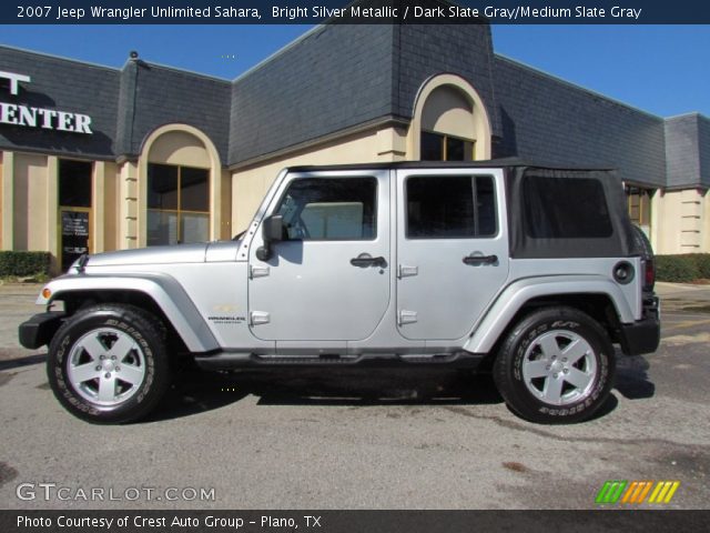 2007 Jeep Wrangler Unlimited Sahara in Bright Silver Metallic