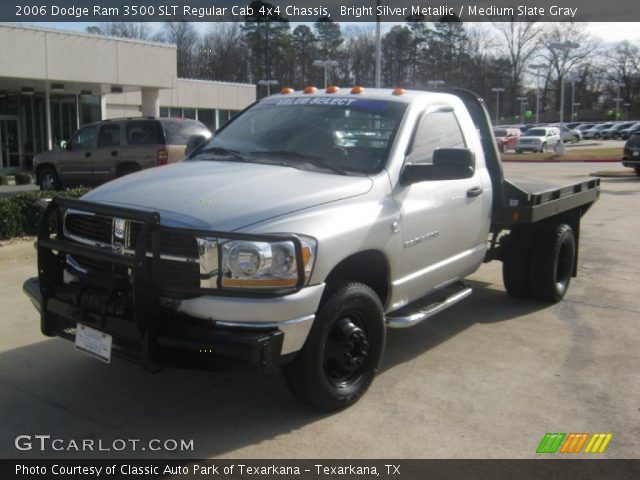 2006 Dodge Ram 3500 SLT Regular Cab 4x4 Chassis in Bright Silver Metallic