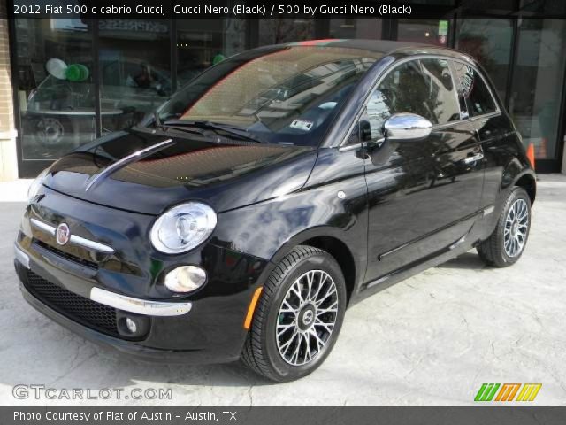 2012 Fiat 500 c cabrio Gucci in Gucci Nero (Black)