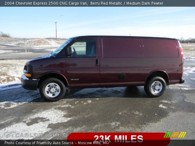 2004 Chevrolet Express 2500 CNG Cargo Van in Berry Red Metallic