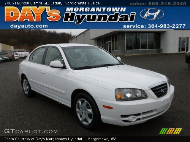 2006 Hyundai Elantra GLS Sedan in Nordic White