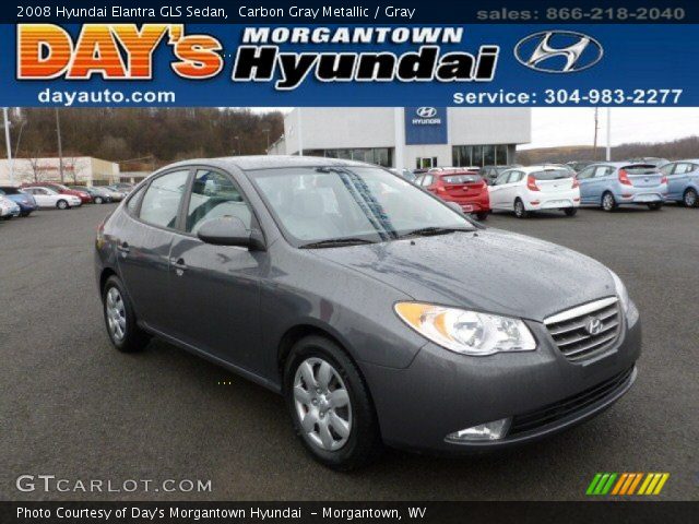 2008 Hyundai Elantra GLS Sedan in Carbon Gray Metallic
