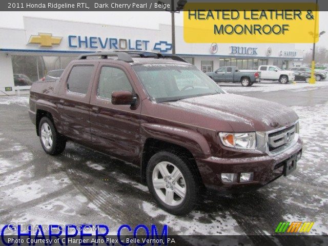 2011 Honda Ridgeline RTL in Dark Cherry Pearl