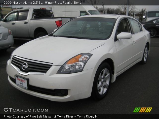 2009 Nissan Altima 2.5 SL in Winter Frost Pearl