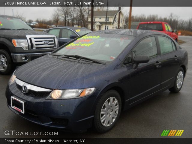 2009 Honda Civic DX-VP Sedan in Royal Blue Pearl