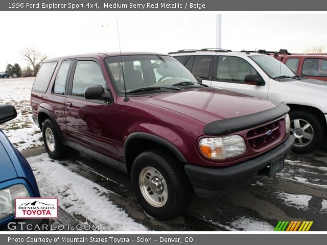 1996 Ford Explorer Sport 4x4 in Medium Berry Red Metallic