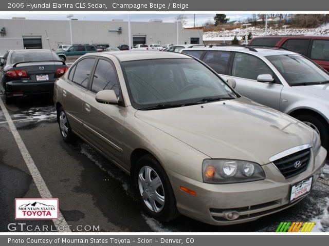 2006 Hyundai Elantra GLS Sedan in Champagne Beige