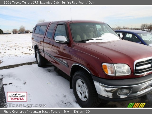 2001 Toyota Tundra SR5 Extended Cab in Sunfire Red Pearl
