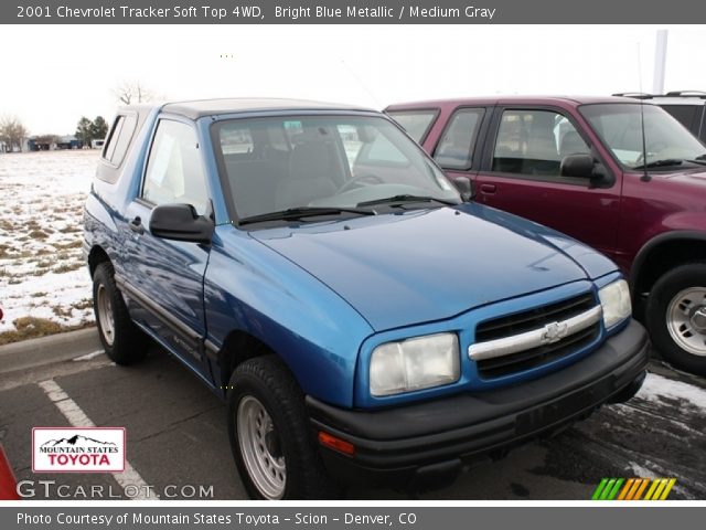 2001 Chevrolet Tracker Soft Top 4WD in Bright Blue Metallic