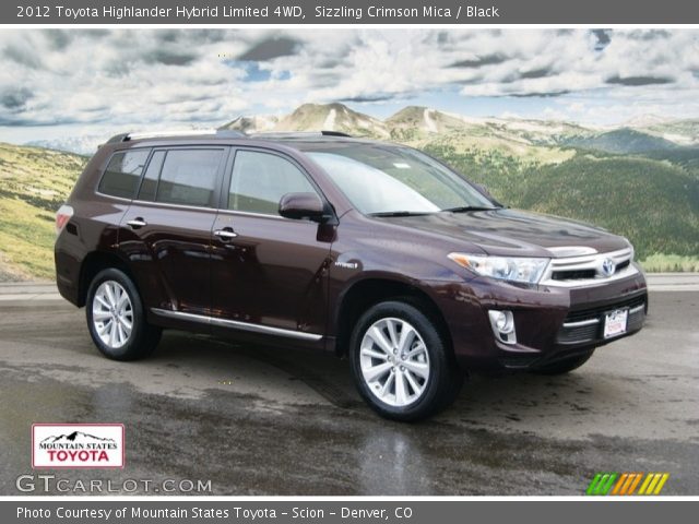 2012 Toyota Highlander Hybrid Limited 4WD in Sizzling Crimson Mica