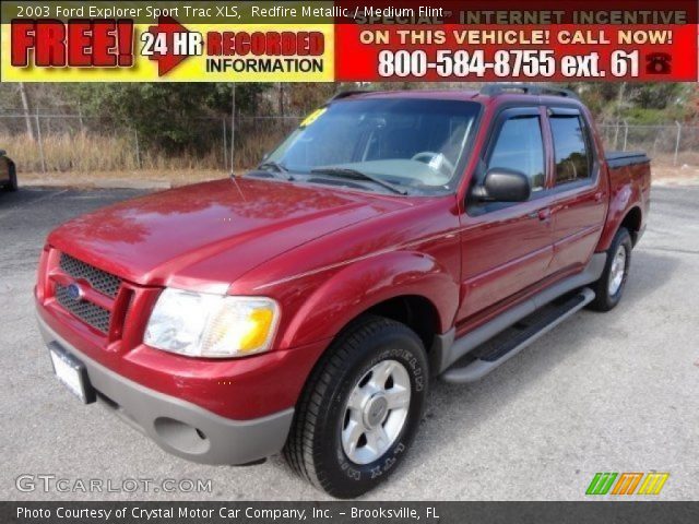 2003 Ford Explorer Sport Trac XLS in Redfire Metallic