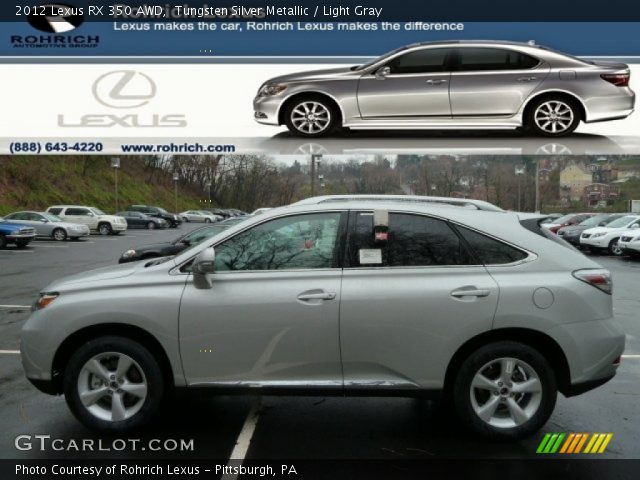 2012 Lexus RX 350 AWD in Tungsten Silver Metallic