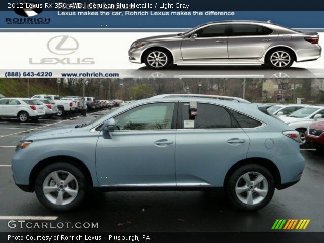 2012 Lexus RX 350 AWD in Cerulean Blue Metallic