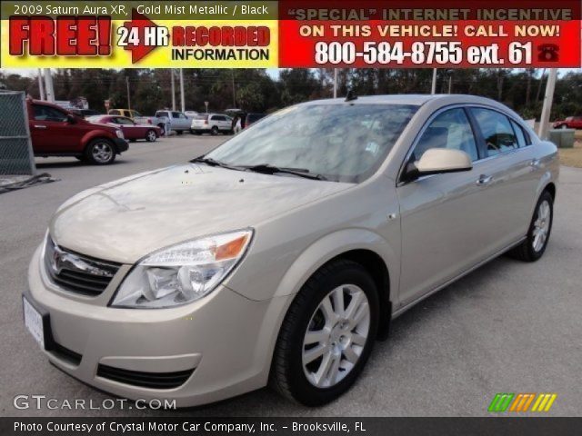 2009 Saturn Aura XR in Gold Mist Metallic