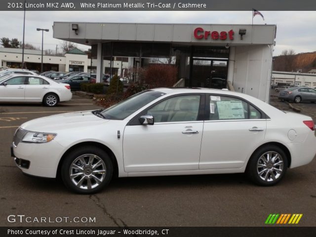 2012 Lincoln MKZ AWD in White Platinum Metallic Tri-Coat