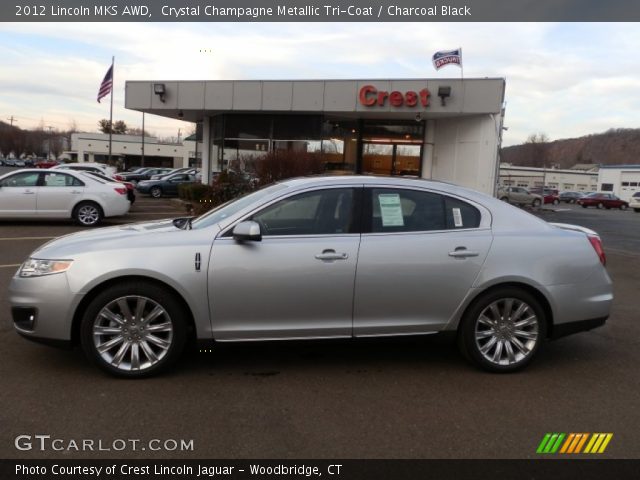 2012 Lincoln MKS AWD in Crystal Champagne Metallic Tri-Coat