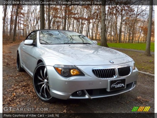 2005 BMW 6 Series 645i Convertible in Titanium Silver Metallic