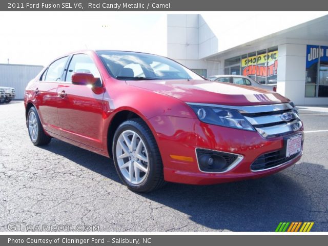 2011 Ford Fusion SEL V6 in Red Candy Metallic