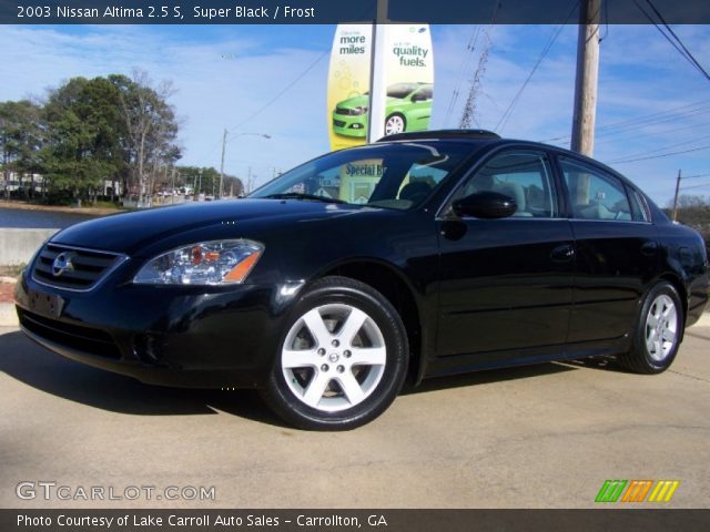 2003 Nissan Altima 2.5 S in Super Black