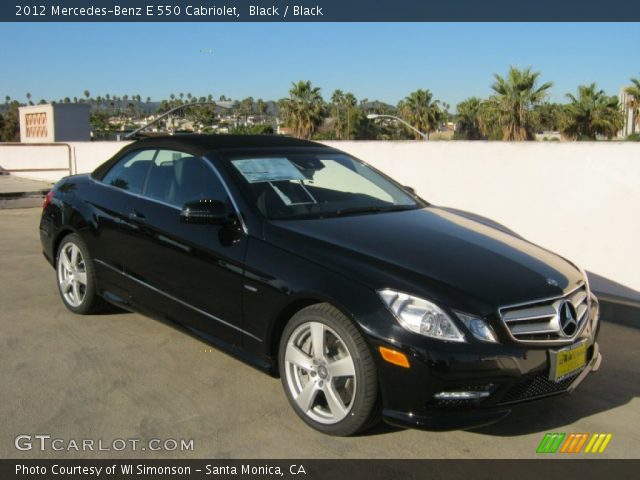 2012 Mercedes-Benz E 550 Cabriolet in Black