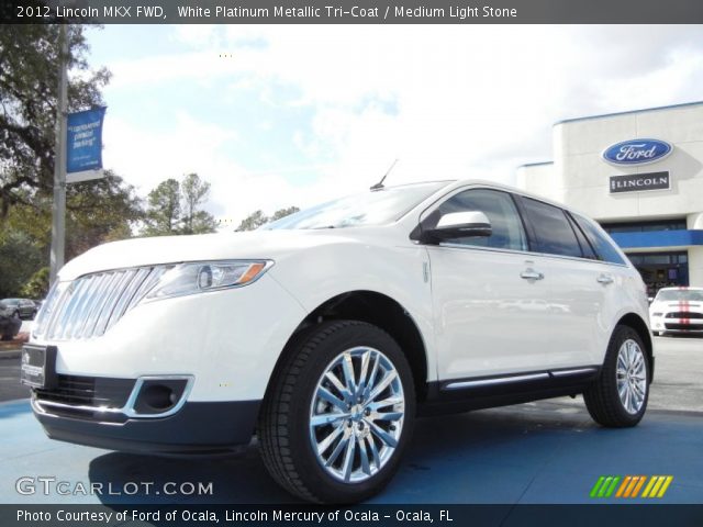 2012 Lincoln MKX FWD in White Platinum Metallic Tri-Coat
